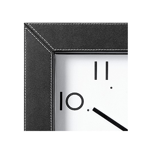 Dizajnové kožené nástenné hodiny AT4398 Atlanta 30cm