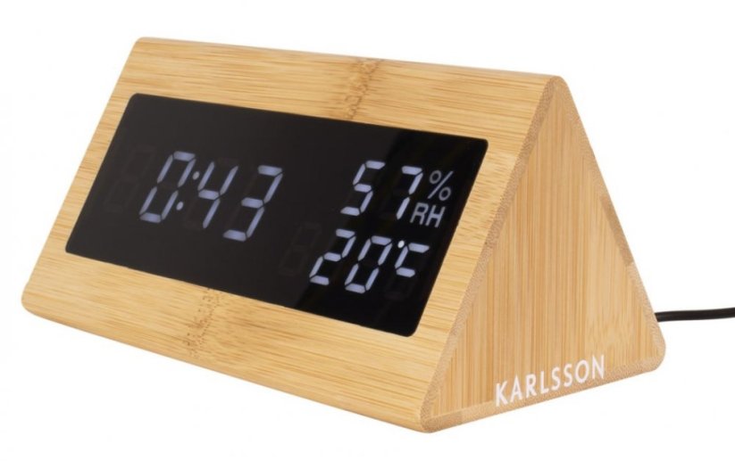 Dizajnový LED budík - hodiny 5728 Karlsson 16cm