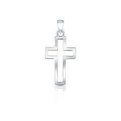Strieborný prívesok krížik JVD SVLP0961XH20000
