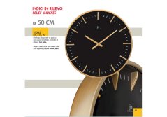 Dizajnové nástenné hodiny 21542 Lowell 50cm
