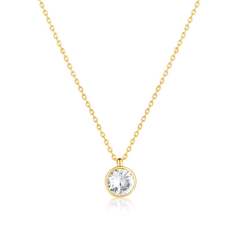 Pozlacený stříbrný náhrdelník JVD SVLN0472XH2GO07 Pozlacený stříbrný náhrdelník JVD SVLN0472XH2GO07