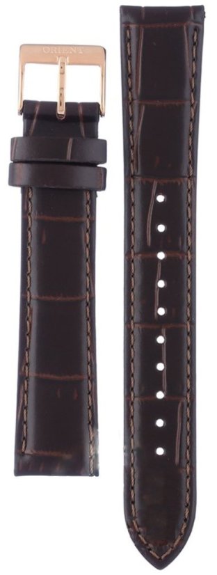 Kožený řemínek Orient UL00E012P0 18mm (pro model RF-QD00), hnědý Kožený řemínek Orient UL00E012P0 18mm (pro model RF-QD00), hnědý