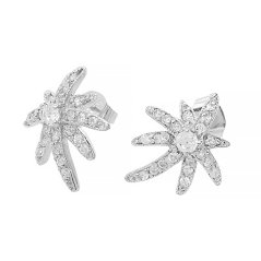 Stříbrné náušnice se zirkony 8241 - SER.8241