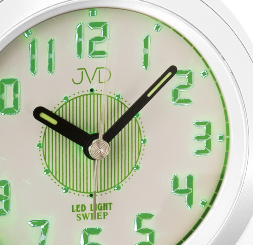 Budík s tichým chodem JVD SRP910.13