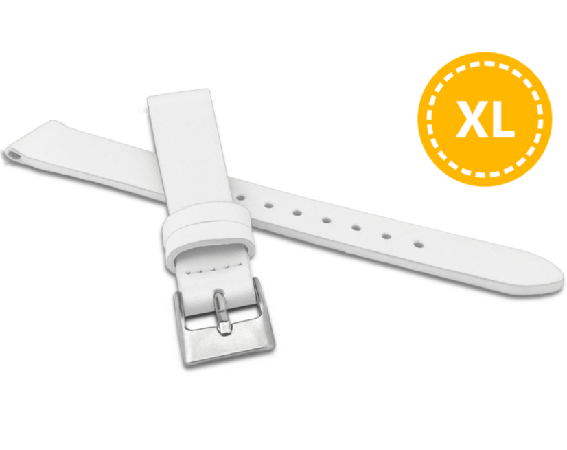 MINET XL Predĺžený biely remienok z luxusnej kože Top Grain - 16 - XL MINET XL Predĺžený biely remienok z luxusnej kože Top Grain - 16 - XL