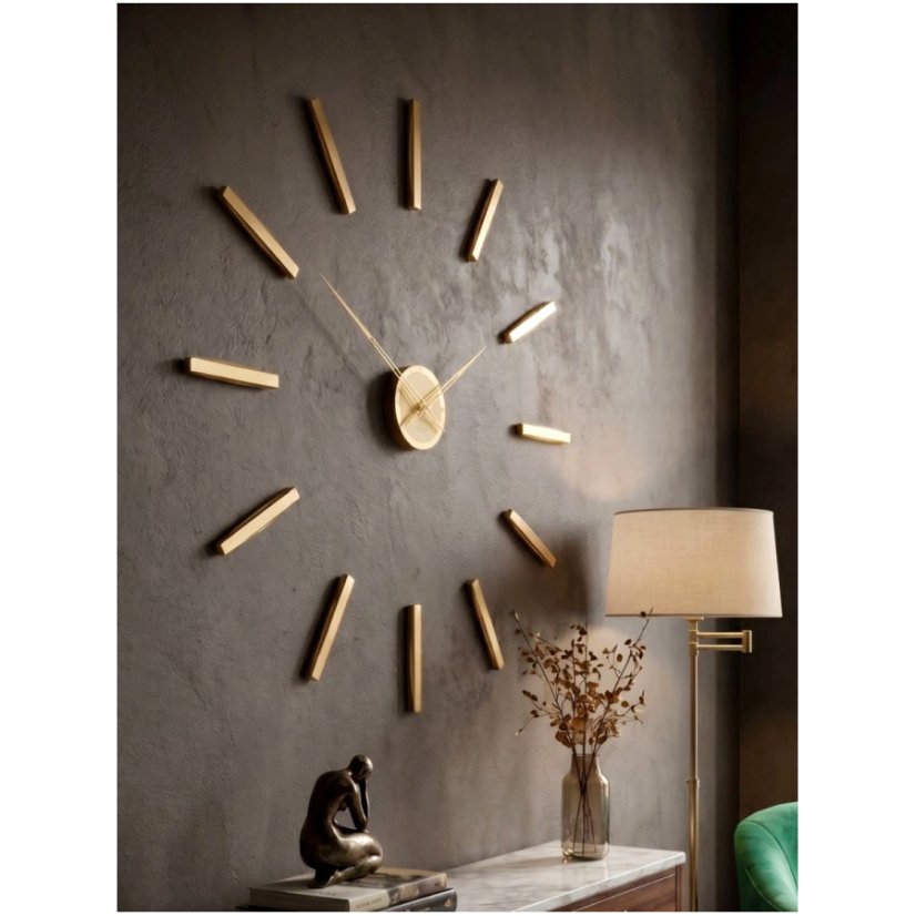 Dizajnové hodiny 10-330-60 gold CalleaDesign 90cm