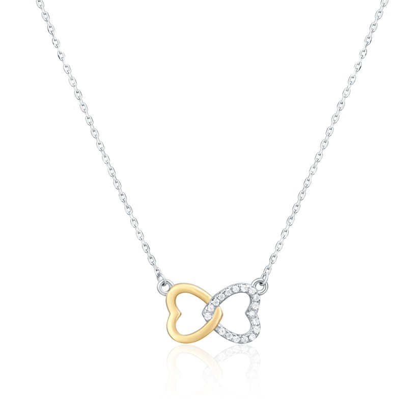 Pozlacený stříbrný náhrdelník JVD SVLN0422XH2GO45