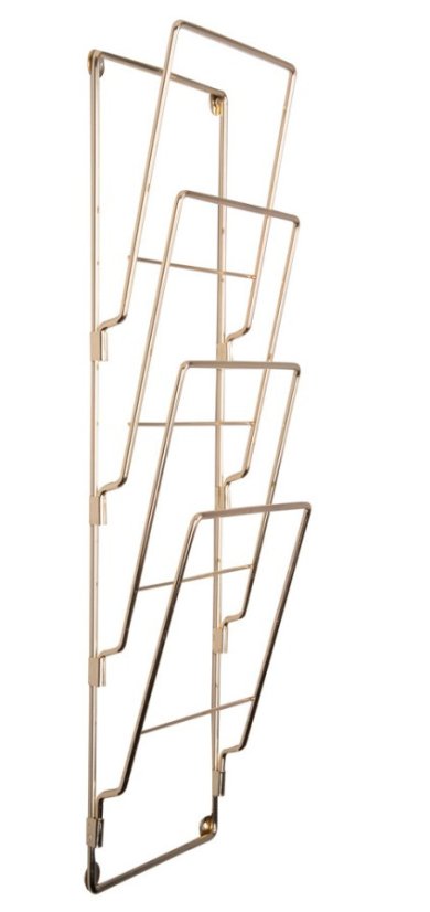 Univerzálny nástenný chrómovaný kovový stojan CR120GD