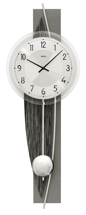 Designové nástěnné kyvadlové hodiny 7458 AMS 67cm
