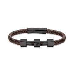 Náramek POLICE Hardware Brown Black 19 cm PEAGB2119623