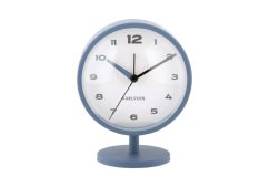 Dizajnové stolné hodiny s budíkom 6027BL Karlsson 14cm