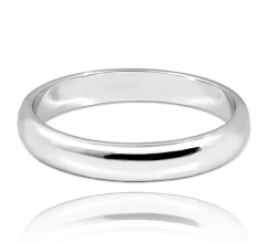 MINET+ Stříbrný snubní prsten 4 mm - vel. 71