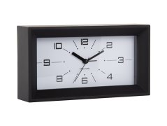 Designové stolní hodiny s budíkem 6066BK Karlsson 20cm
