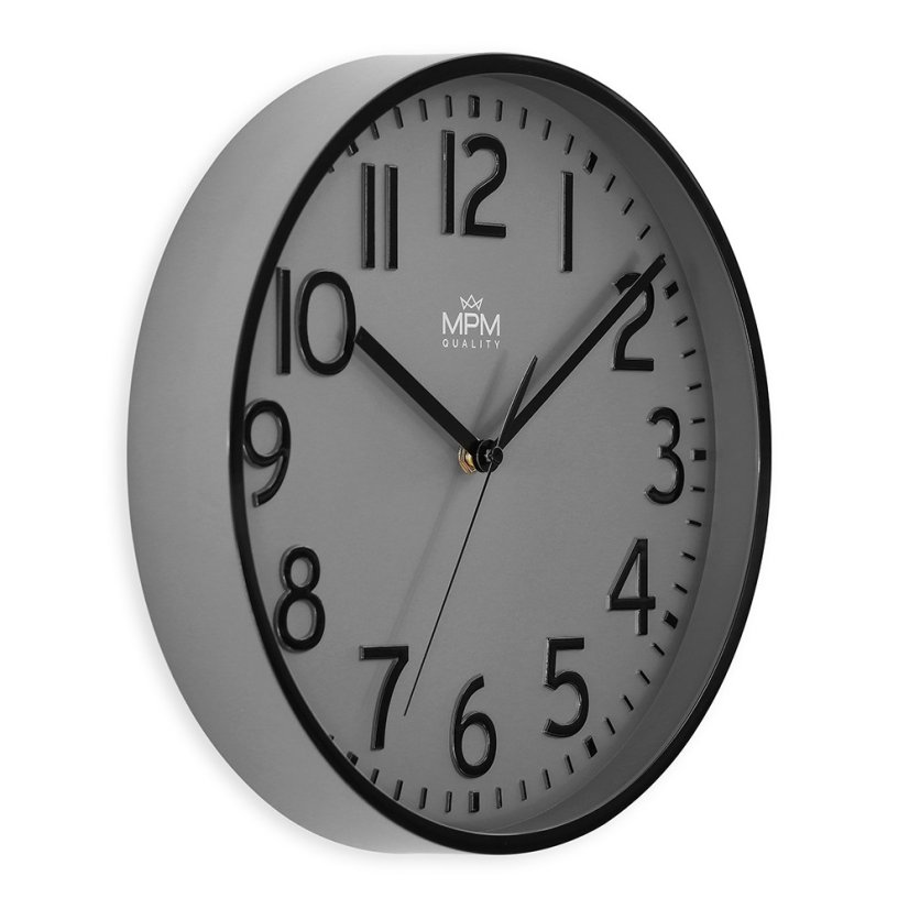 Nástenné hodiny s tichým chodom MPM Naxer - B - E01.4505.92