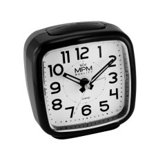 Budík s LED podsvícením a tichým chodem MPM  C01.3966.90