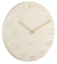 Designové nástěnné hodiny 5311CR Karlsson, béžové
