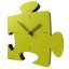 Dizajnové hodiny 55-10-1 CalleaDesign Puzzle clock 23cm (viac farebných variantov) Farba terracotta(tehlová)-24 Dyha čierny orech - 85