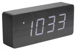 Dizajnový LED budík - hodiny 5654BK Karlsson 21cm