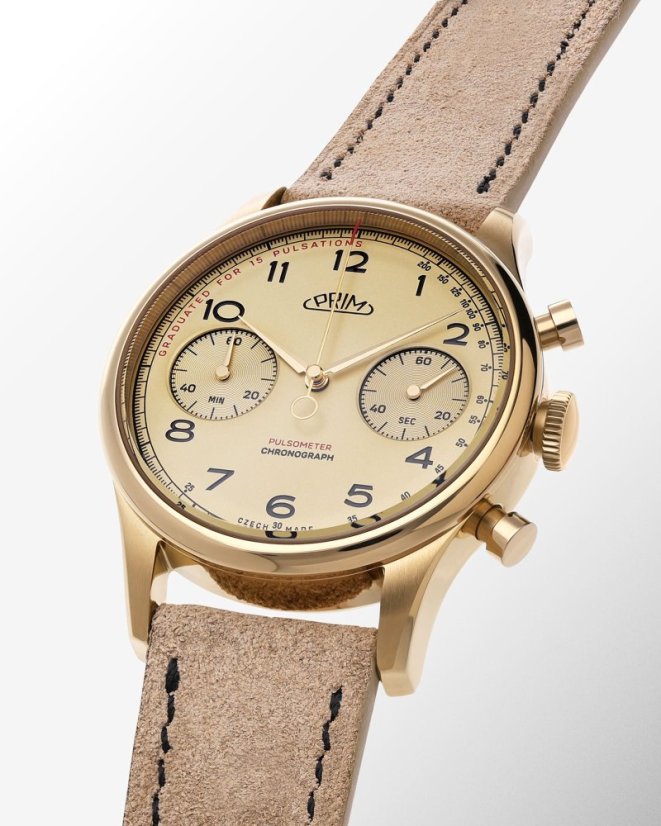 Prím Janský Pulsometer Chronograph 39 - E - W03P.13283.E