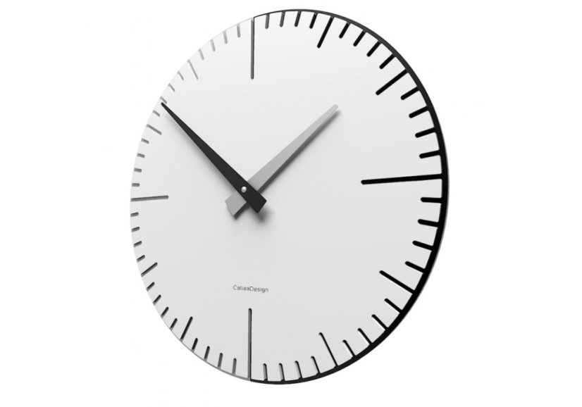 Dizajnové hodiny 10-025 CalleaDesign Exacto 36cm (viac farebných verzií) Farba čierna klasik-5 - RAL9017