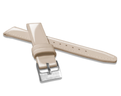 MINET Béžový kožený řemínek s vysokým leskem GLAMOUR - 20