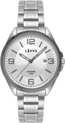 LAVVU Pánské hodinky se safírovým sklem HERNING Grey