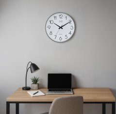 Nástenné kovové hodiny s tichým chodom JVD HK4129.3