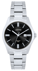 LAVVU Pánské hodinky se safírovým sklem HALLAND Dark Grey