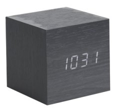 Dizajnový LED budík - hodiny 5655BK Karlsson 8cm