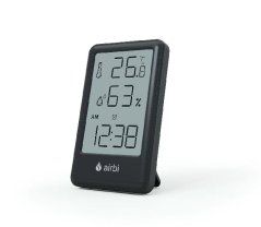 Izbový teplomer a vlhkomer Airbi FRAME - čierny