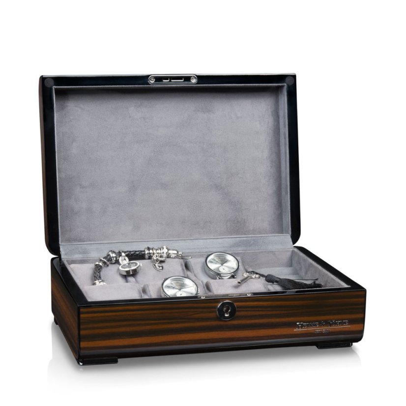 Kazeta na hodinky HEISSE & SÖHNE 70019-183 HS Phoenix 6+ Ebony