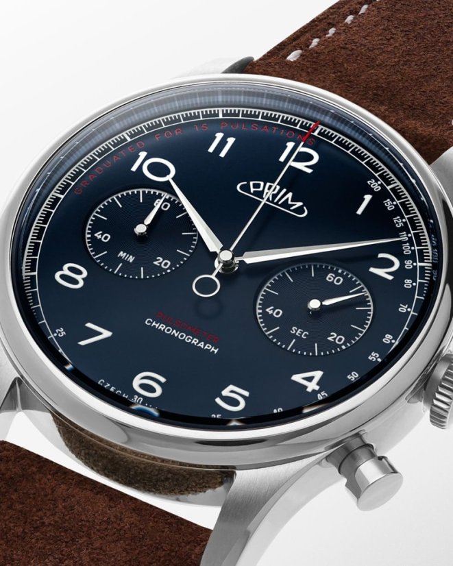 Prím Janský Pulsometer Chronograph 42 - C - W01P.13282.C