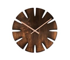 VLAHA Opaľované drevené hodiny