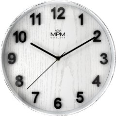 Nástěnné plastové hodiny MPM E01.4051.00