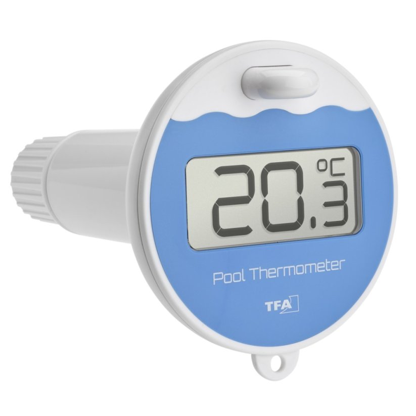 TFA 30.3066.01 - Bezdrôtový teplomer MARBELLA s plávajúcim čidlom na meranie teploty vody