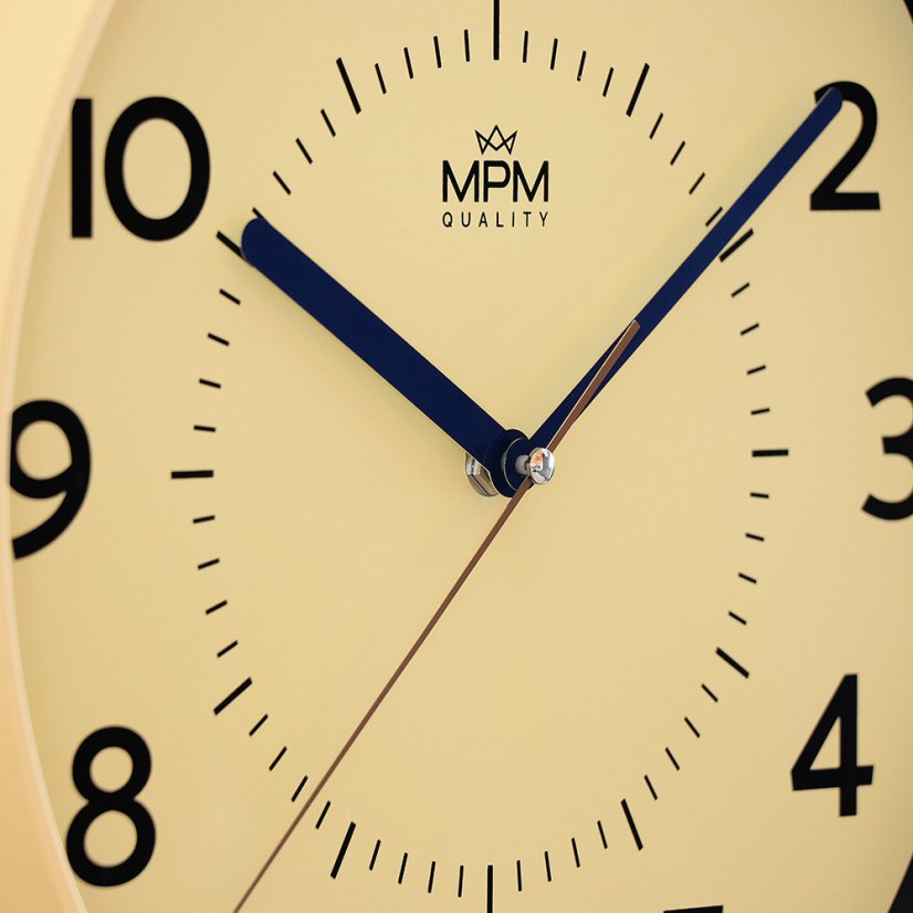 Nástenné hodiny s tichým chodom MPM Heikki - A - E01.4429.10
