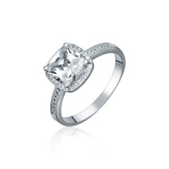 Stříbrný prsten JVD SVLR0622SH2BI54