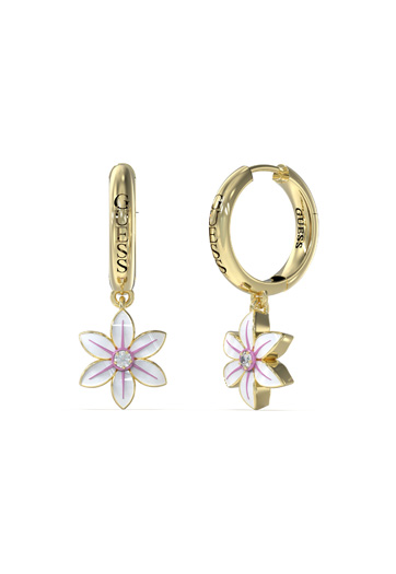 Guess White Lotus náušnice JUBE04137JWYGWHT/U Guess White Lotus náušnice JUBE04137JWYGWHT/U