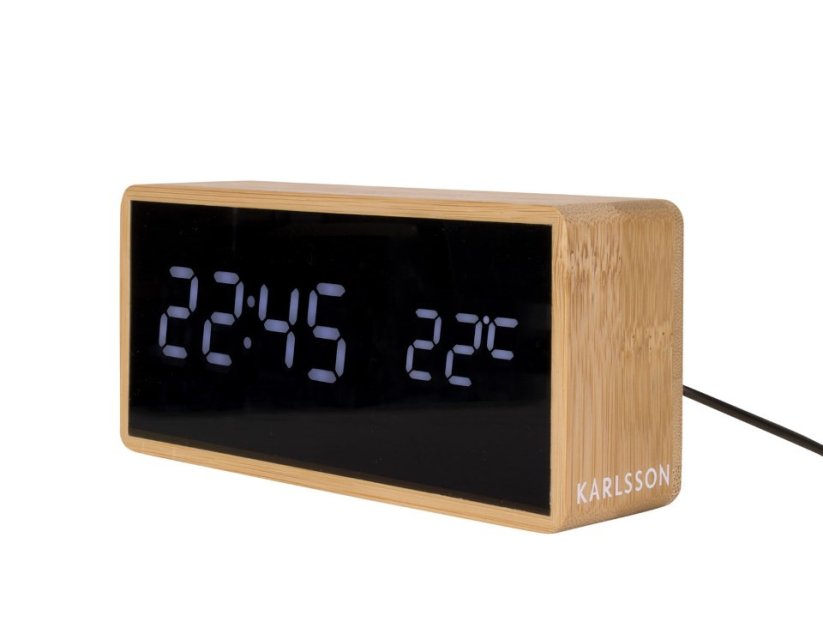 Dizajnový LED budík - hodiny 5724 Karlsson 15cm