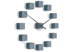 Dizajnové nástenné nalepovacie hodiny Future Time FT3000GY Cubic light grey