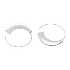 Nerezové náušnice 5502 - stříbrné barvy - SER.5502