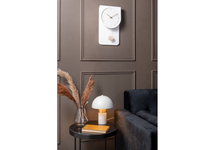 Dizajnové kyvadlové nástenné hodiny 5779WH Karlsson 39cm