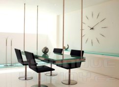 Dizajnové nástenné hodiny Nomon Merlin Walnut 125cm