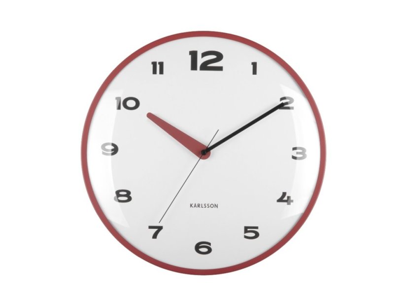 Dizajnové nástenné hodiny 6028RD Karlsson 40cm