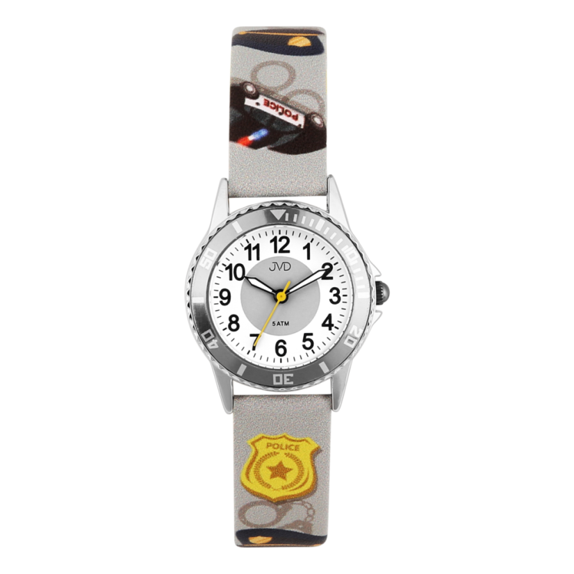 Dětské náramkové hodinky s motivem policie JVD J7232.3