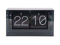 Dizajnové nástenné/stolové preklápacie hodiny 5976BK Karlsson 21cm