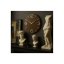 Dizajnové hodiny 10-005-89-60 wenge/gold CalleaDesign 30cm
