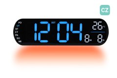 Digitálne svietiace hodiny s češtinou JVD DH5502.2