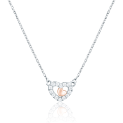 Stříbrný náhrdelník JVD SVLN0424XH2RO45