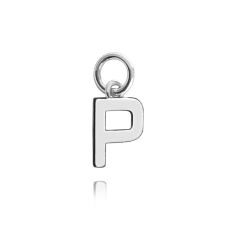 MINET Strieborný príves drobné písmeno "P"